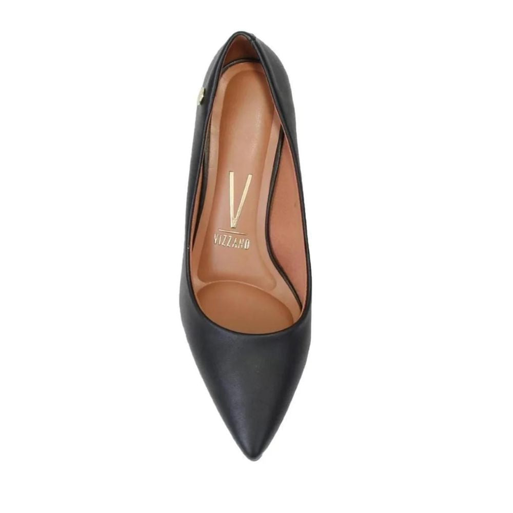 Scarpin Vizzano Feminino Salto Médio Bico Fino
