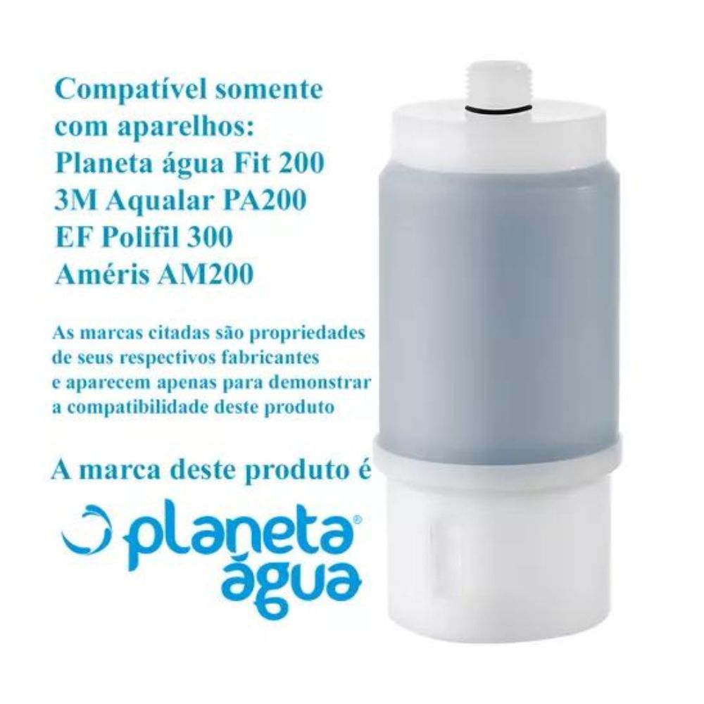 Filtro Refil PA200 Planeta Água Compatível modelos descrição