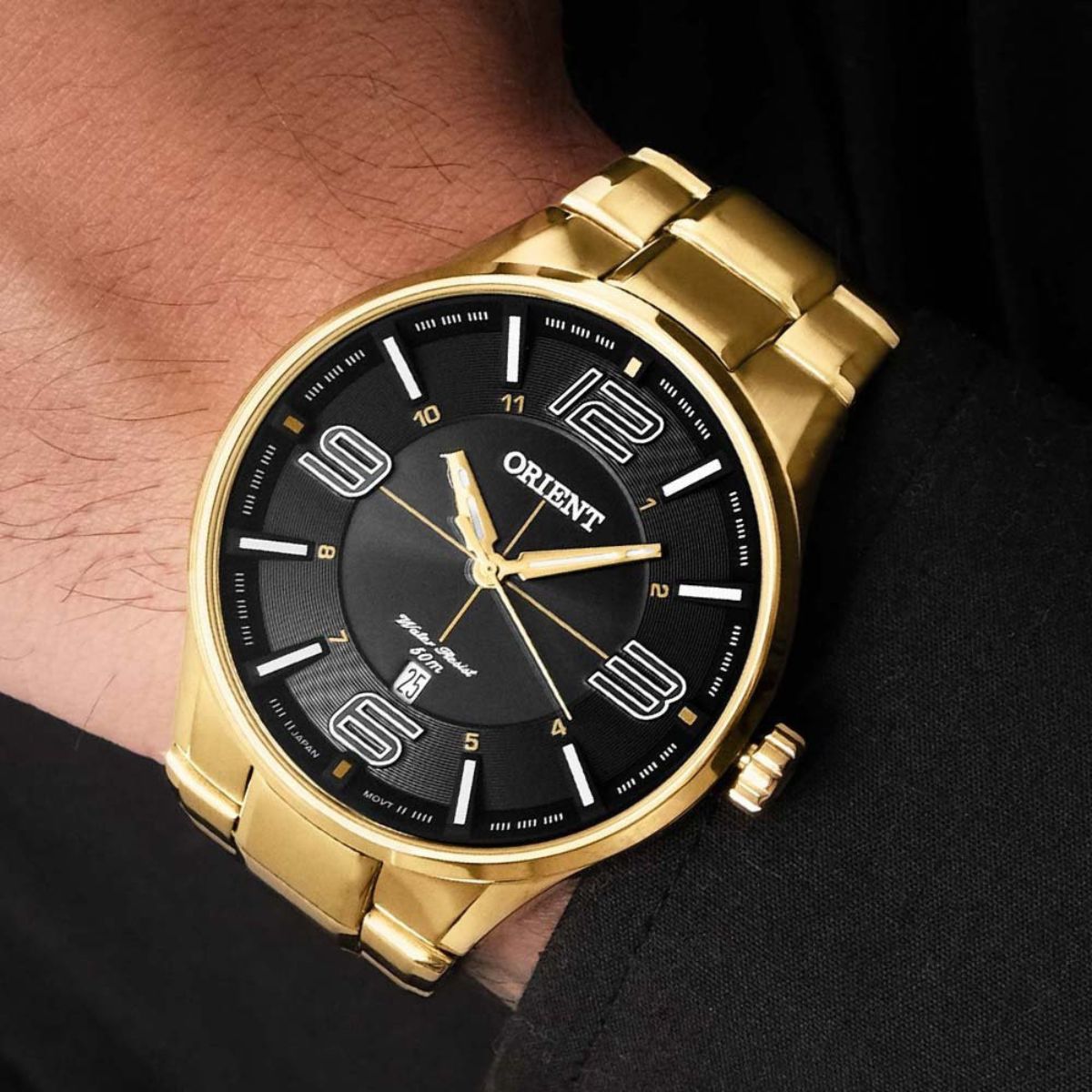 Relógio Orient Masculino Dourado Neo Sports Retro Iluminação