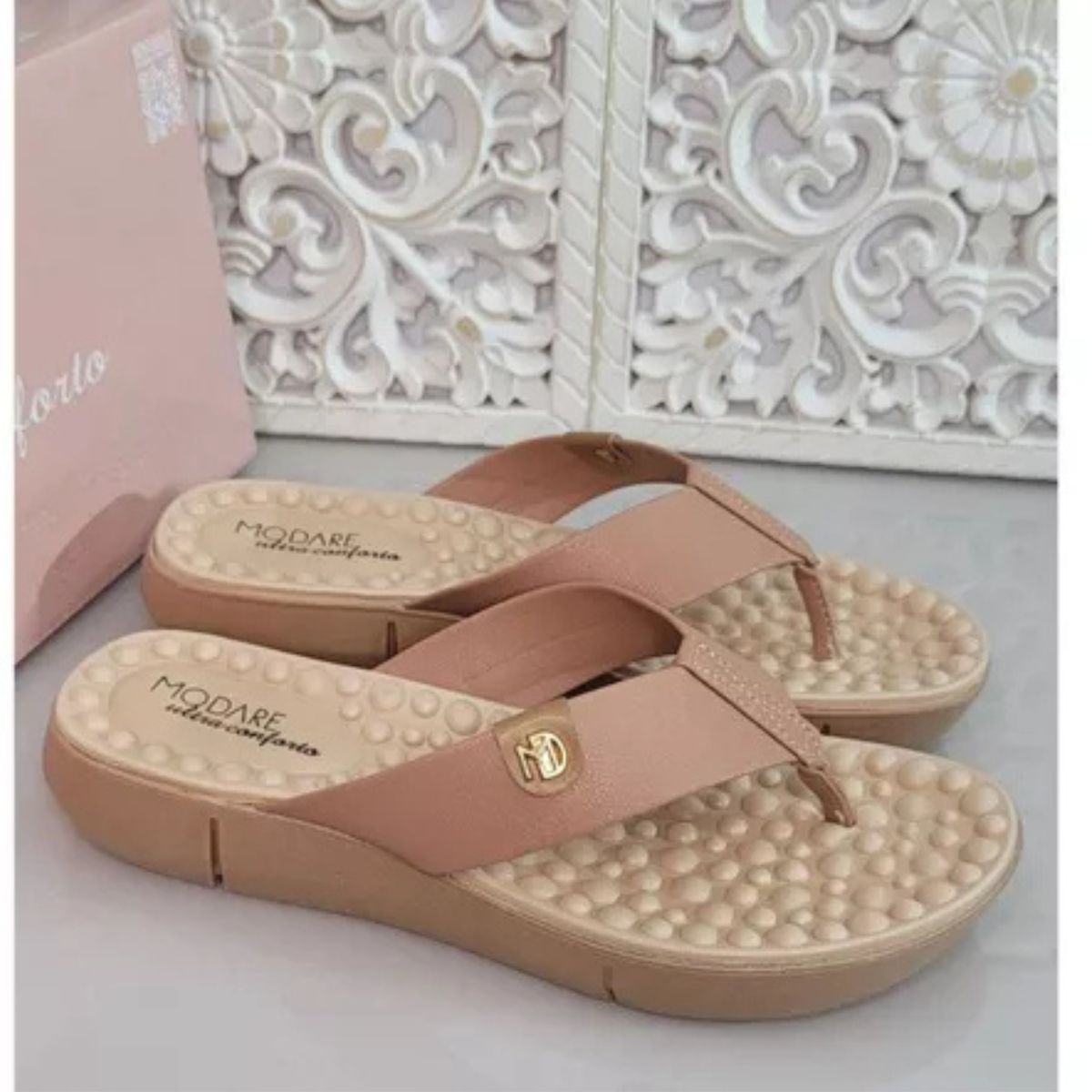 Chinelo Tamanco Ortopédico Massageador Para Esporão Modare