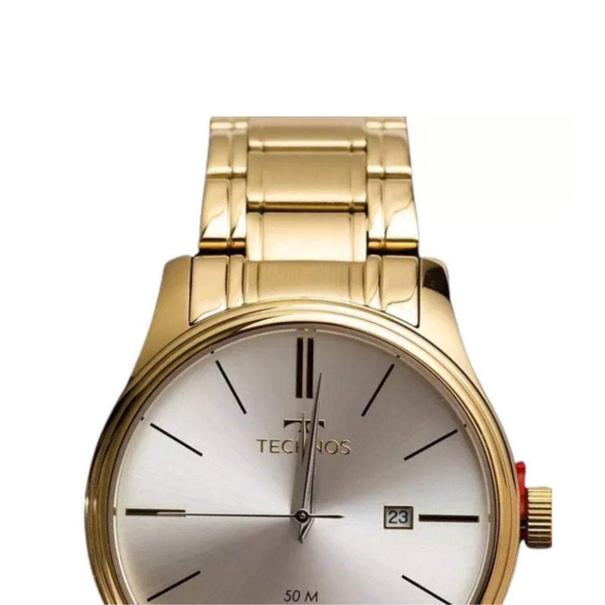 Relógio Technos Dourado Masculino Steel Homem prova d'água