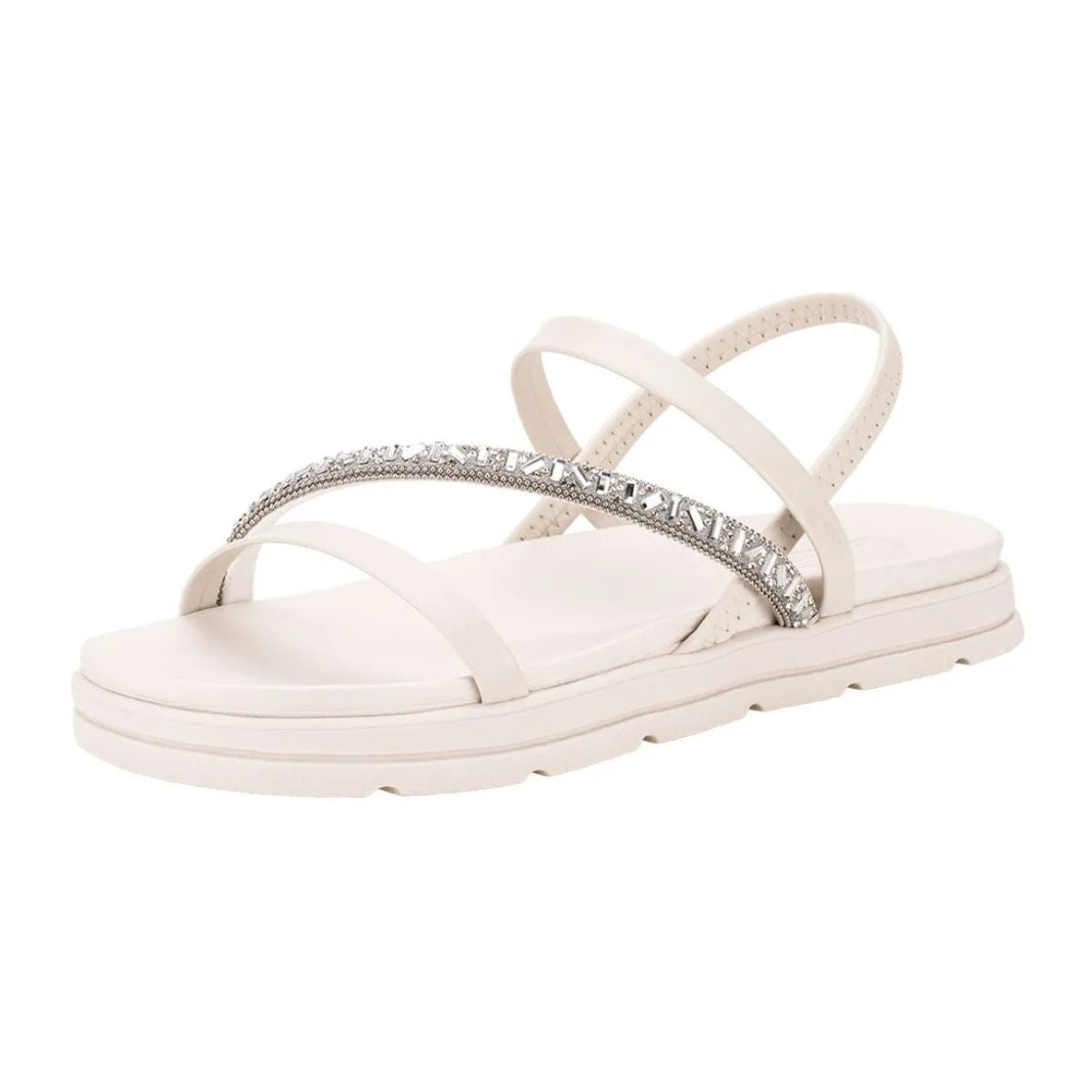 Sandália Plataforma Salto Flatform Conforto Moleca Papete