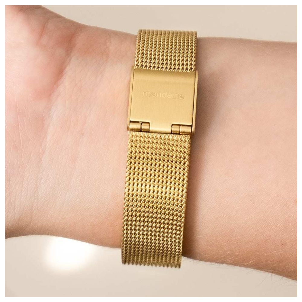 Relógio Mondaine Feminino Dourado À Prova D'água 50m
