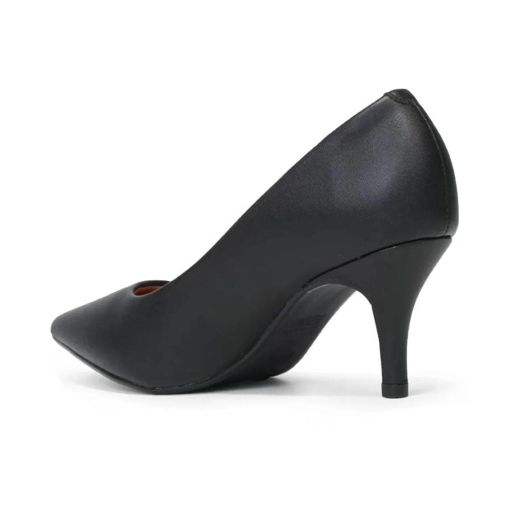 Scarpin Vizzano Feminino Salto Médio Bico Fino