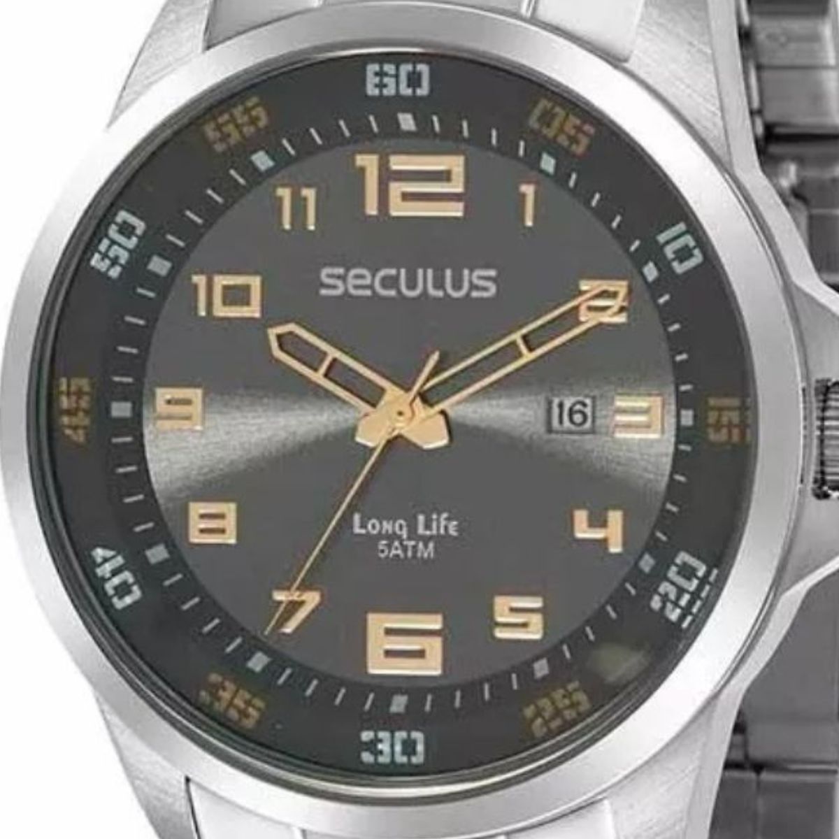 Relógio Seculus Masculino Analógico Long Life Original