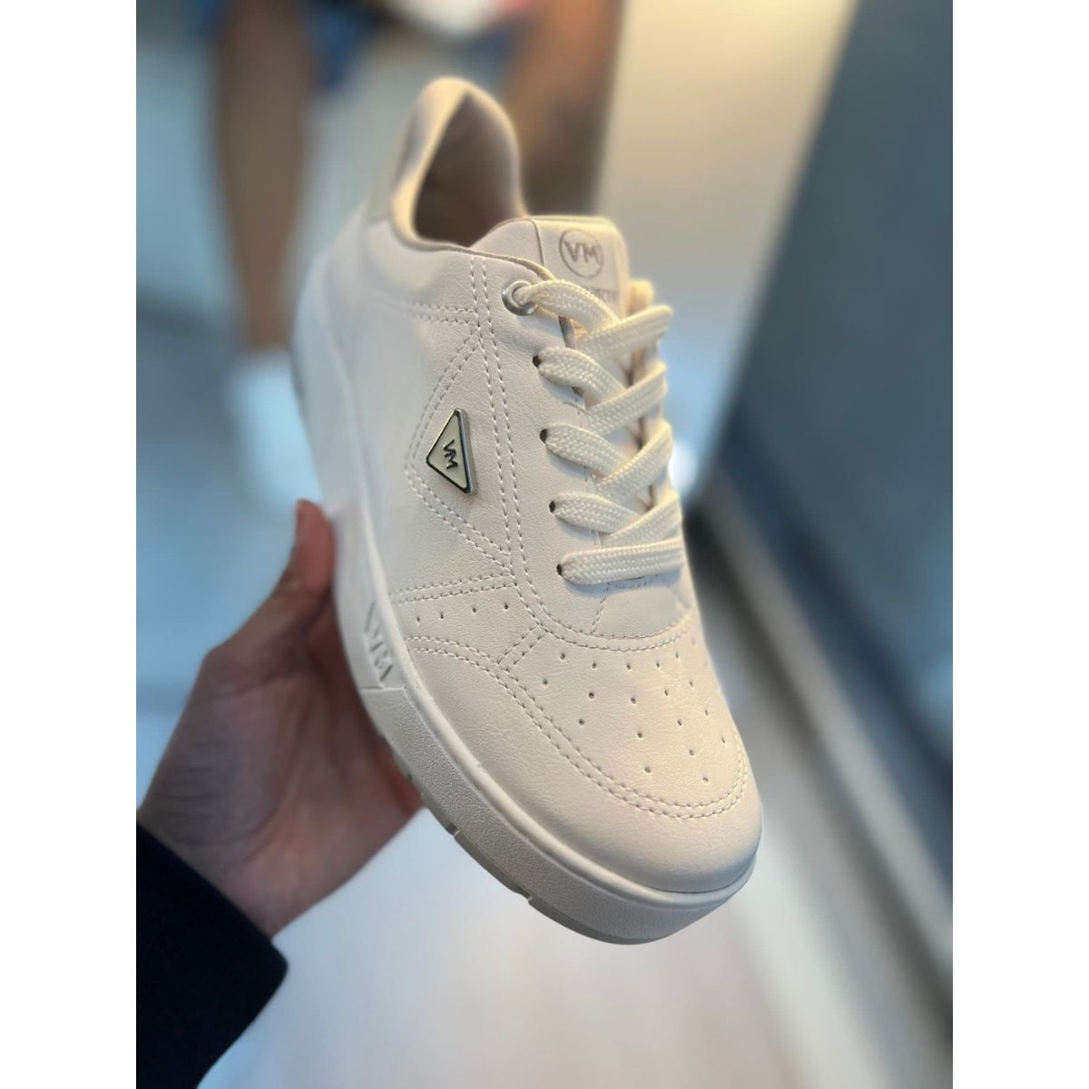 Tênis Feminino Casual Flatform Via Marte Branco Original