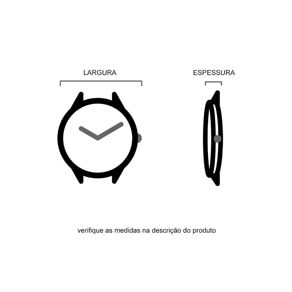 Relógio Mondaine Feminino Dourado À Prova D'água 50m