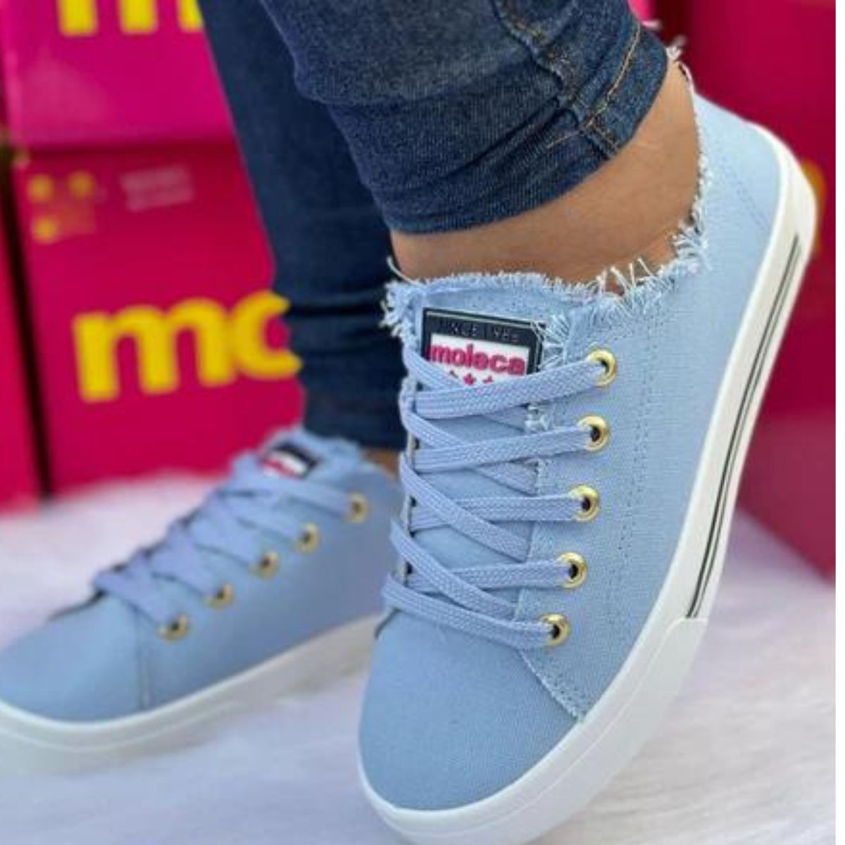 Tênis Moleca Feminino Casual Confortável Leve Original