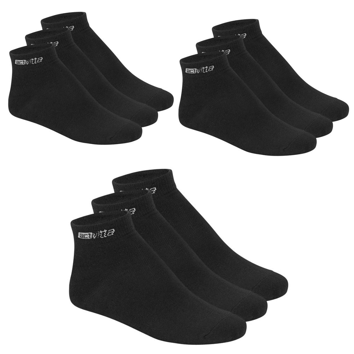 KIT 9 PARES DE MEIA UNISEX DE USO COMUM CANO MEDIO ACTVITTA
