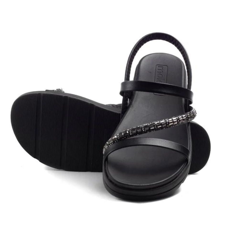 Sandália Plataforma Salto Flatform Conforto Moleca Papete