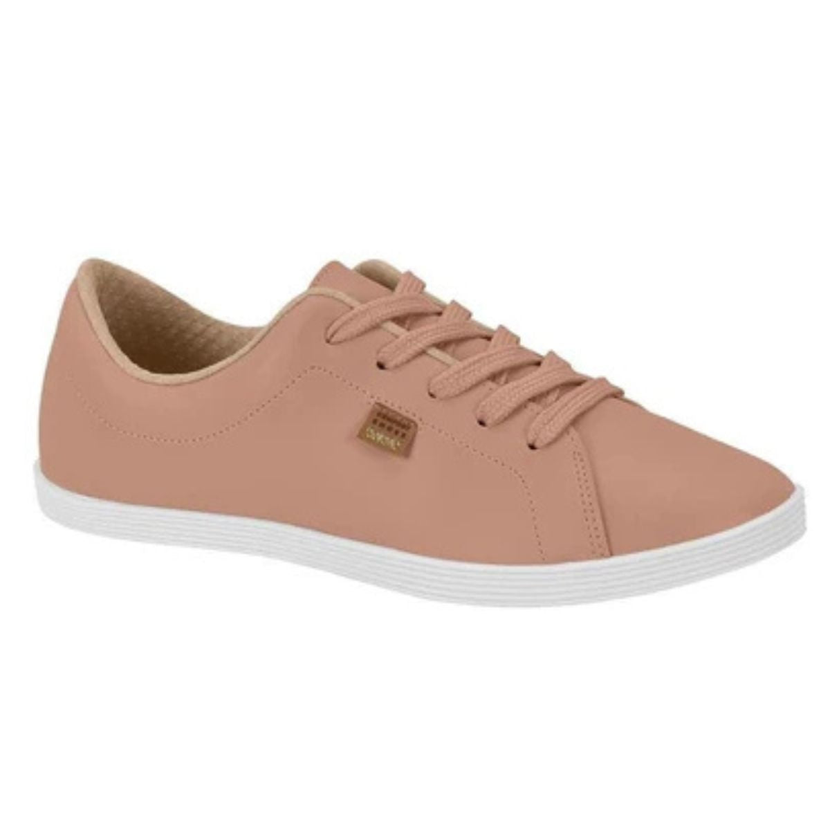 Tênis Sapatenis Feminino Casual Beira Rio Branco Liso Napa Confortável Dia a Dia Original