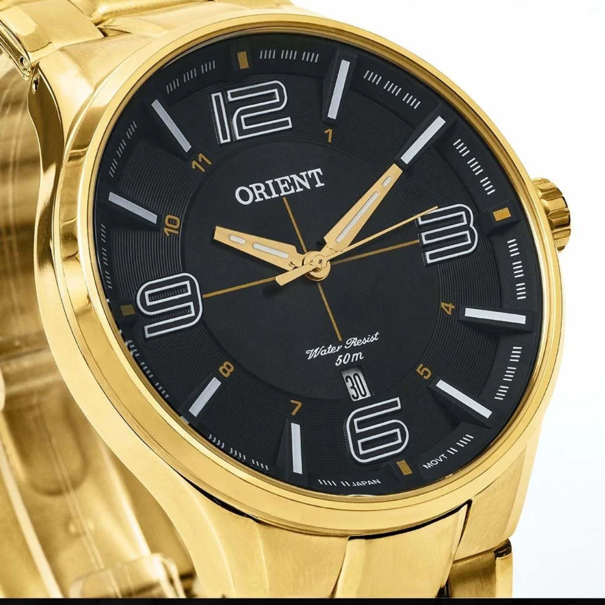 Relógio Orient Masculino Dourado Neo Sports Retro Iluminação