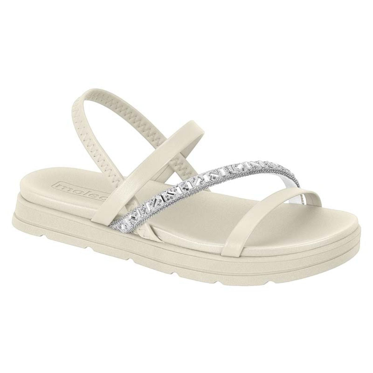 Sandália Plataforma Salto Flatform Conforto Moleca Papete