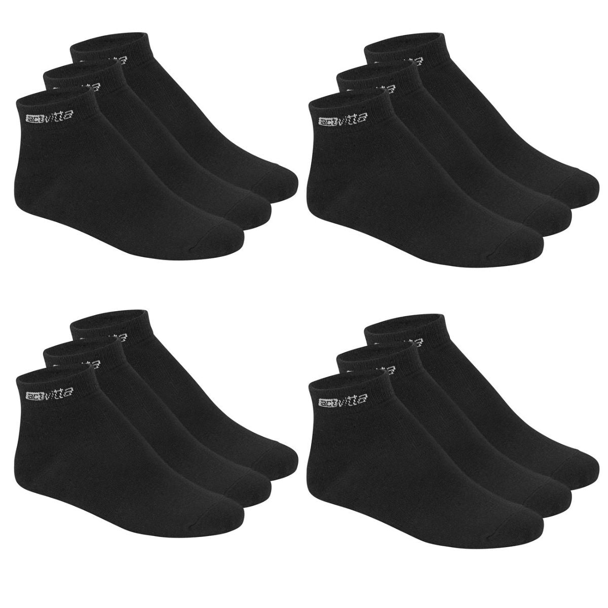 KIT 12 PARES DE MEIA UNISEX DE USO COMUM CANO MEDIO ACTVITTA