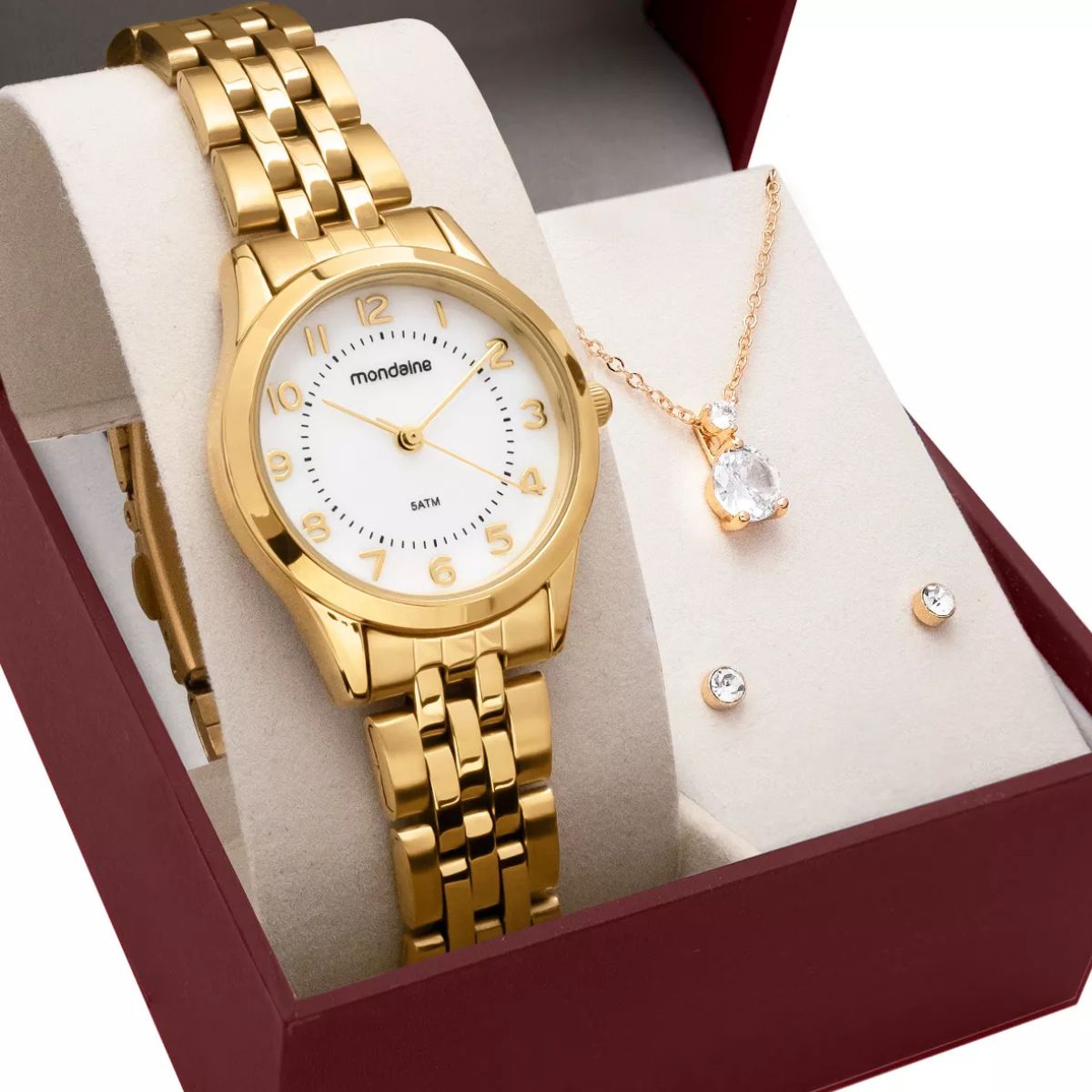 Kit relógio Mondaine com colar original com nota fiscal