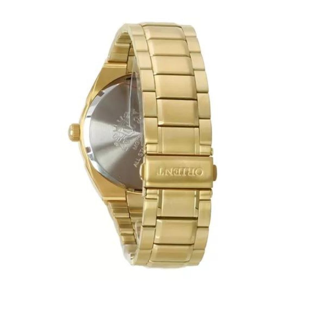 Relógio Orient Com Retroiluminação dourado Prova d'água