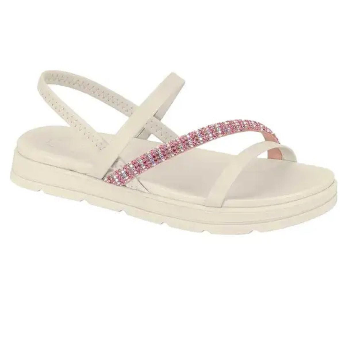 Sandália Plataforma Salto Flatform Conforto Moleca Papete
