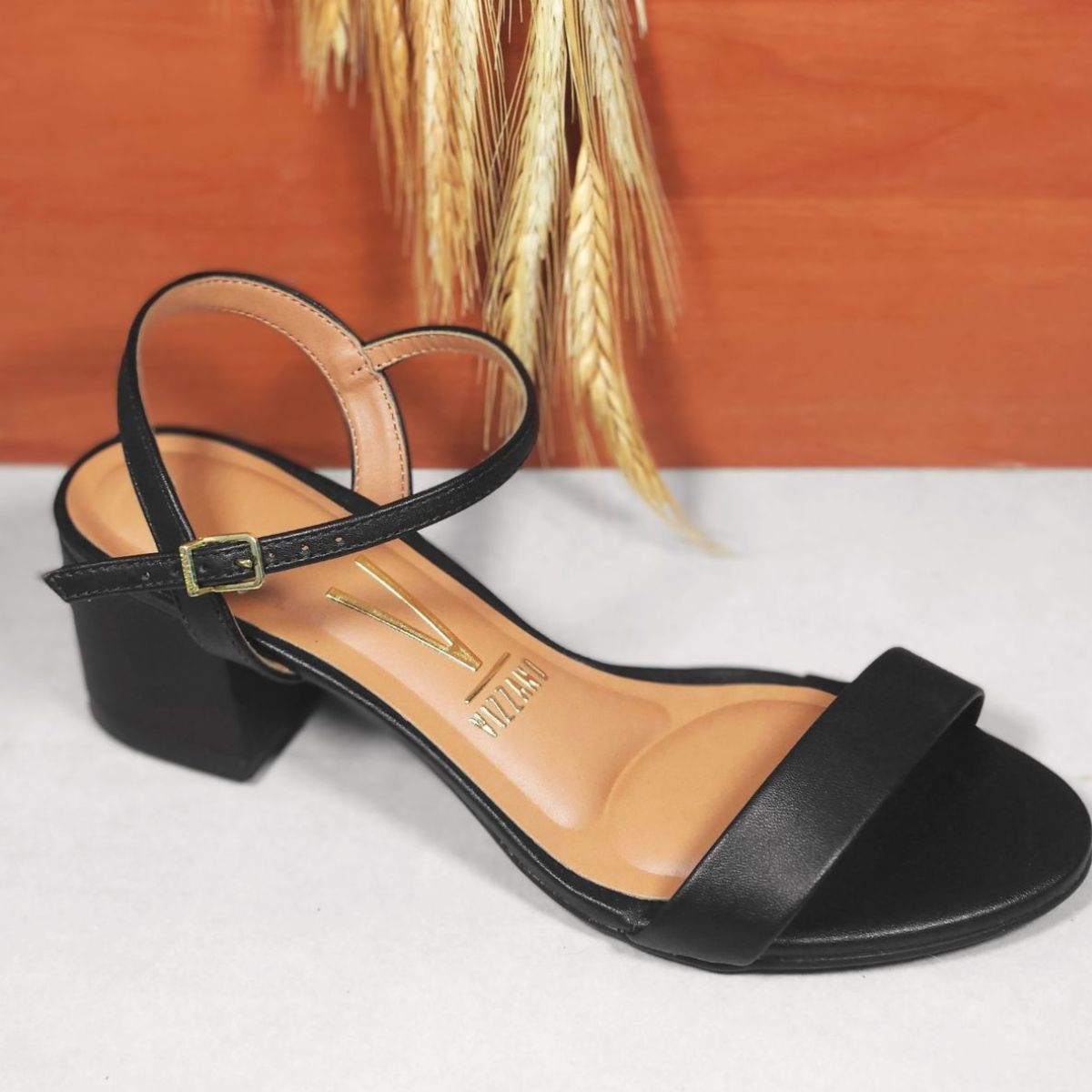 Sandália De Salto Bloco Médio Vizzano Feminino Original