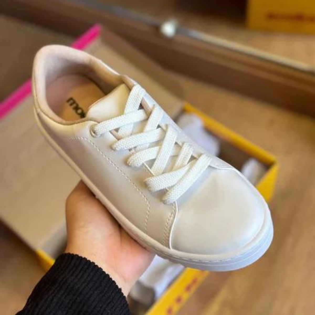 Tênis Feminino Moleca Confortável Casual Branco Original