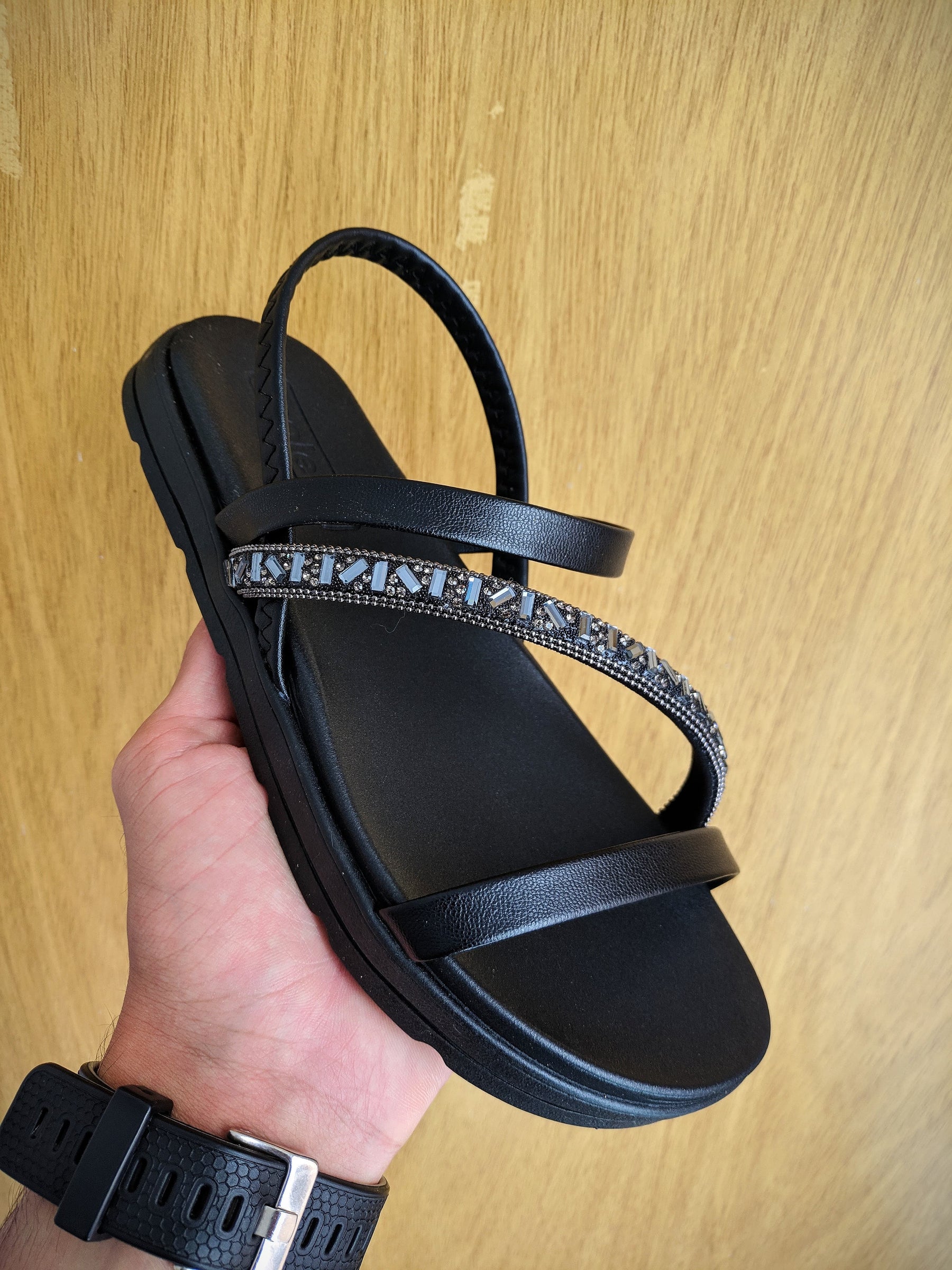 Sandália Plataforma Salto Flatform Conforto Moleca Papete