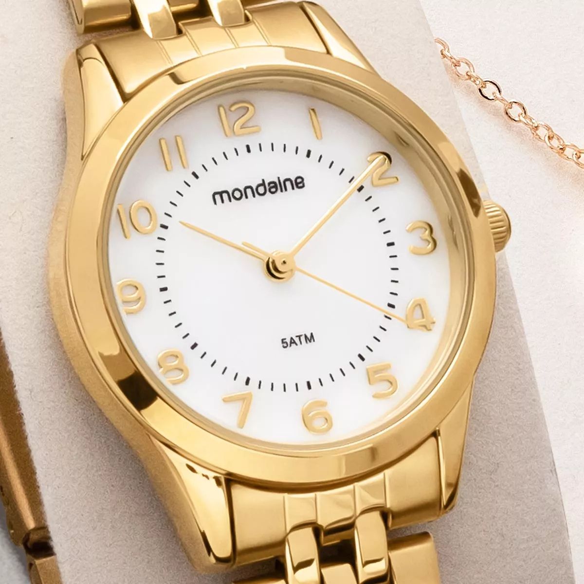 Kit relógio Mondaine com colar original com nota fiscal