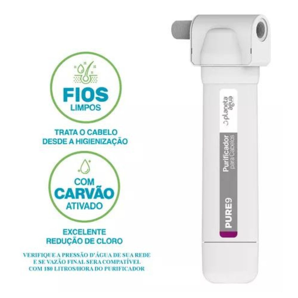 Purificador Cabelos Ducha Chuveiro Tira Cloro