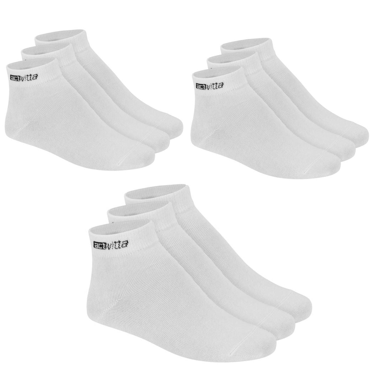 KIT 9 PARES DE MEIA UNISEX DE USO COMUM CANO MEDIO ACTVITTA