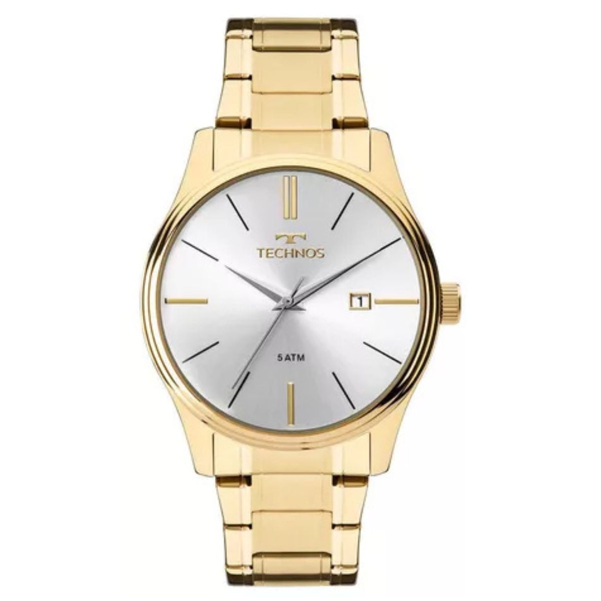 Relógio Technos Dourado Masculino Steel Homem prova d'água