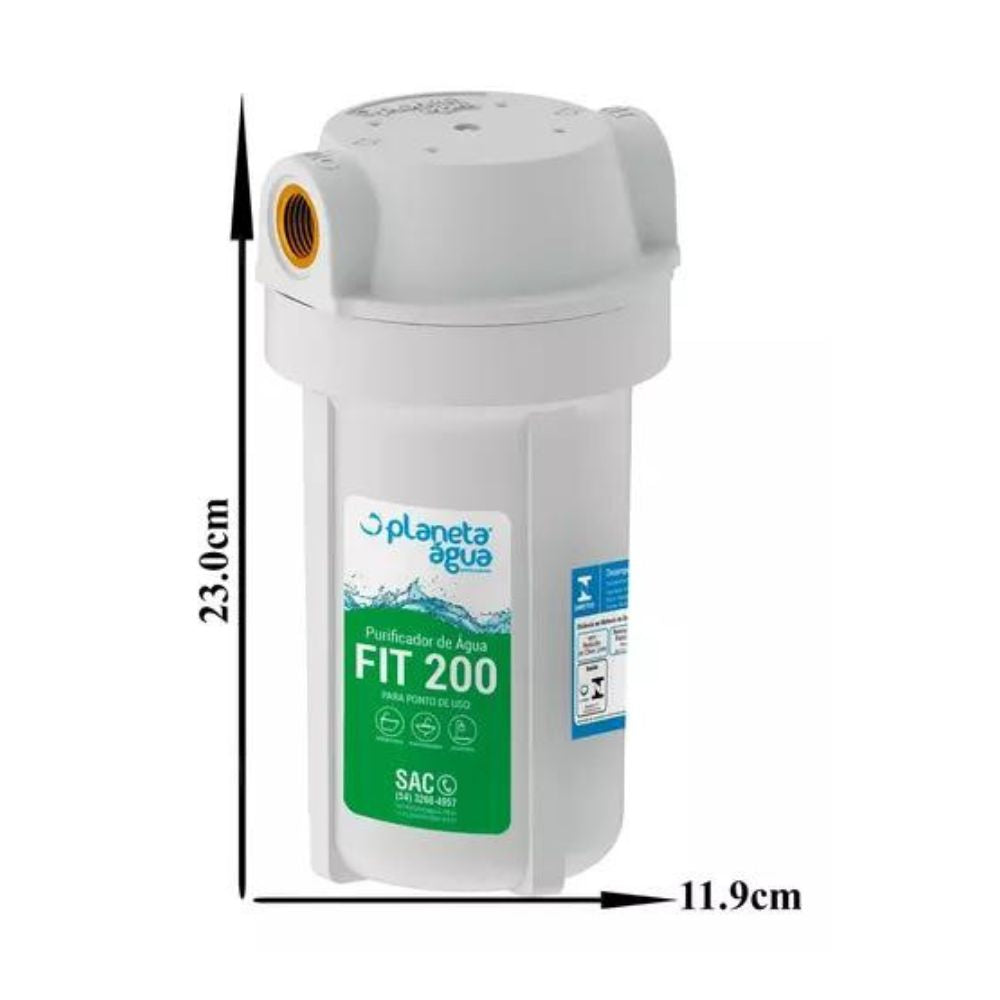 PURIFICADOR FIT 200 7 POL ROSCA1/2 BRANCO OC