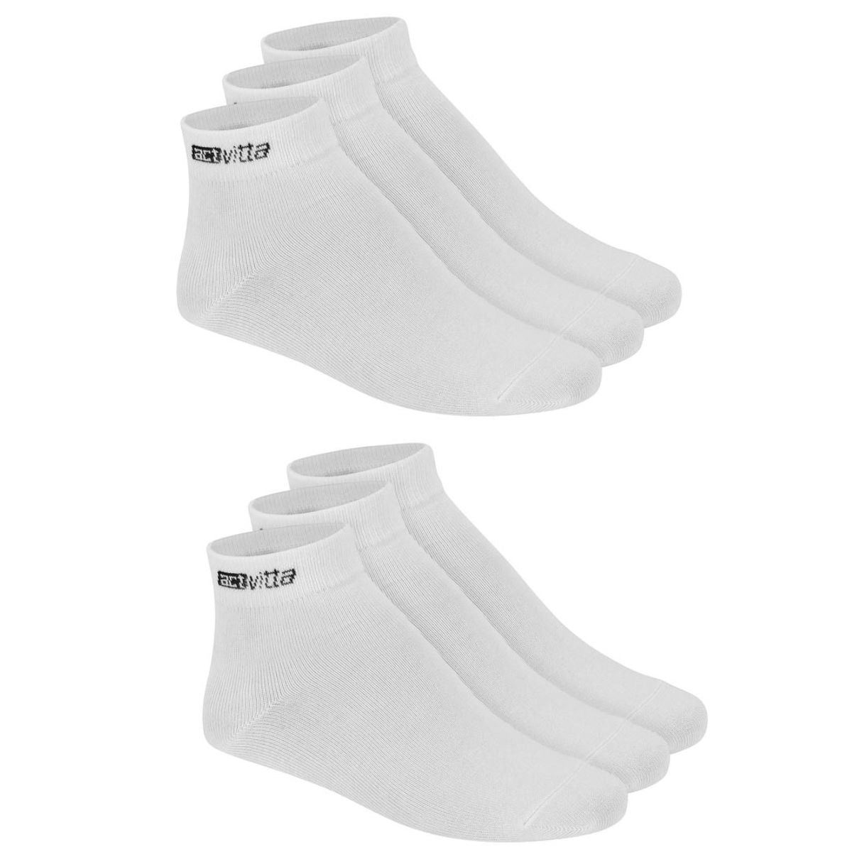 KIT 6 PARES DE MEIA UNISEX DE USO COMUM CANO MEDIO ACTVITTA