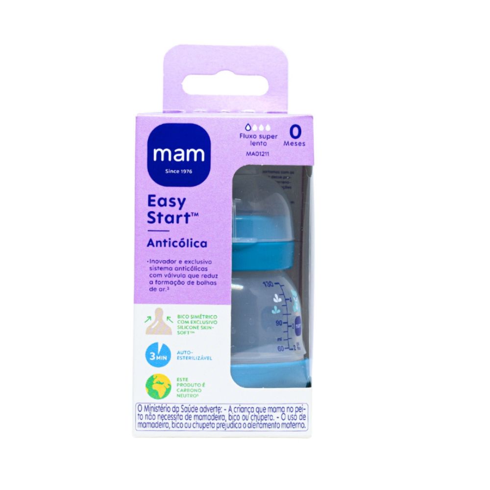 Mamadeira Mam Easy Start 0m+ 130ml Anti Cólica
