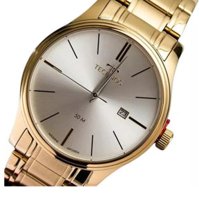 Relógio Technos Dourado Masculino Steel Homem prova d'água