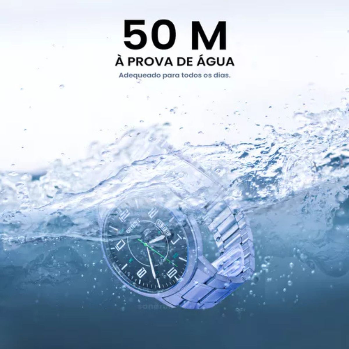 Relógio Orient Masculino Prata De Pulso Original Esportivo