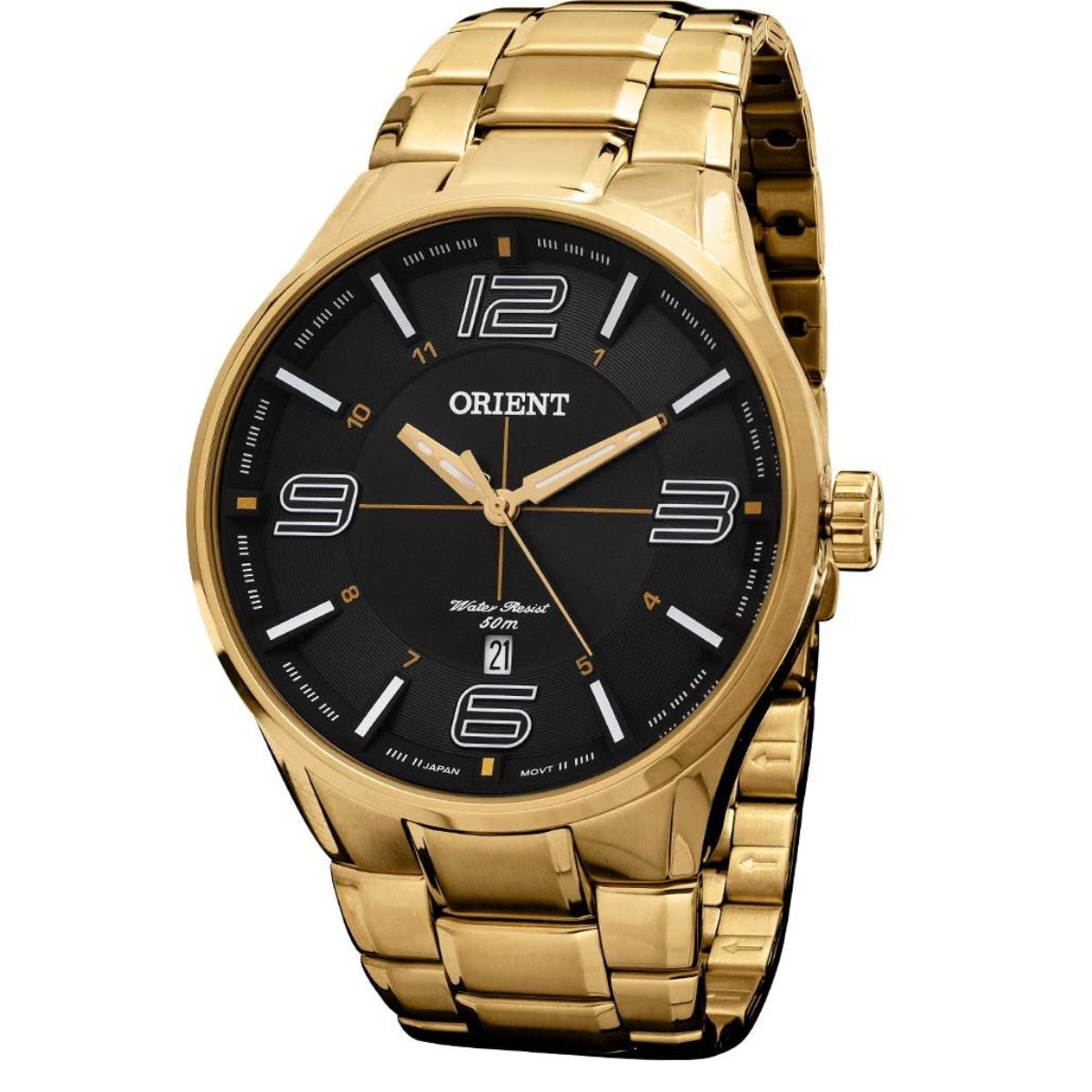 Relógio Orient Masculino Dourado Neo Sports Retro Iluminação
