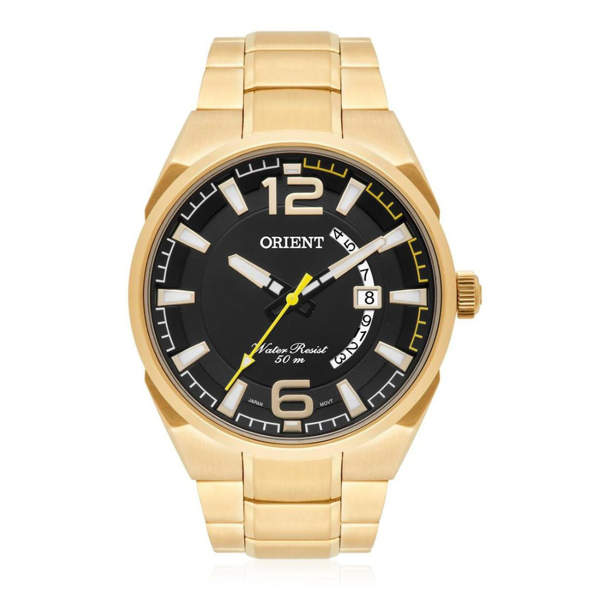 Relógio Orient Com Retroiluminação dourado Prova d'água