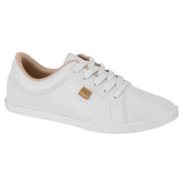 Tênis Sapatenis Feminino Casual Beira Rio Branco Liso Napa Confortável Dia a Dia Original
