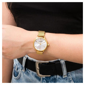 Relógio Mondaine Feminino Dourado À Prova D'água 50m