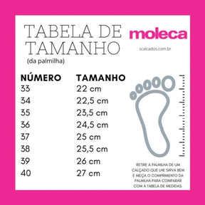 Tênis Moleca Feminino Casual Confortável Leve Original