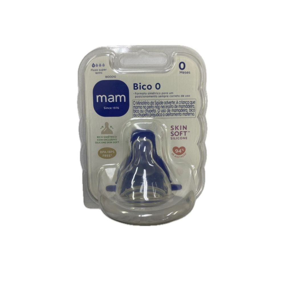 Bico Mamadeira MAM 0 meses Fx Super Lento Bebê Recém Nascido