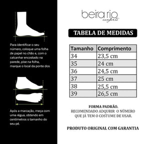 Tênis Sapatenis Feminino Casual Beira Rio Branco Liso Napa Confortável Dia a Dia Original