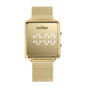 Relógio Feminino Condor Digital Led Dourado Prova d'água