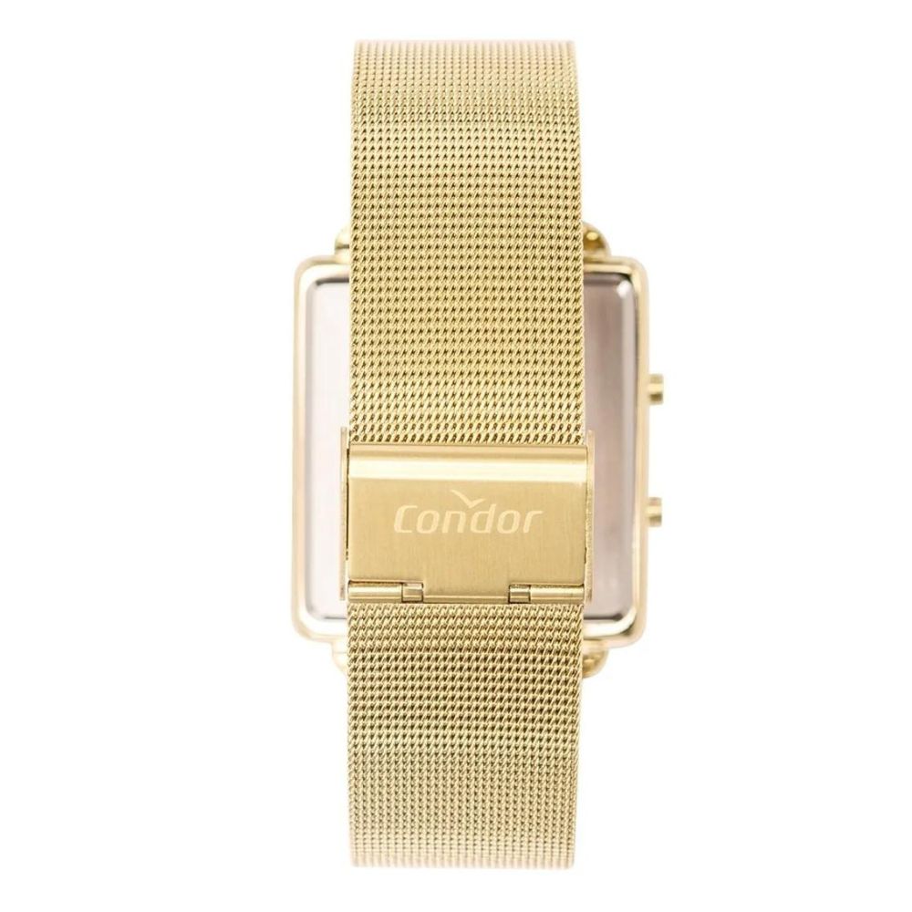 Relógio Feminino Condor Digital Led Dourado Prova d'água