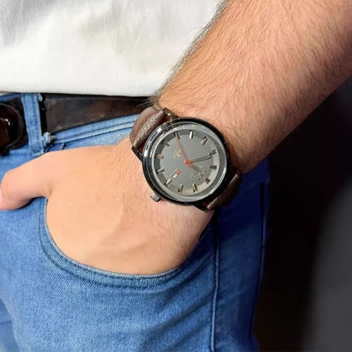 Relógio Technos Masculino Golf Grafite Original Prova d'água