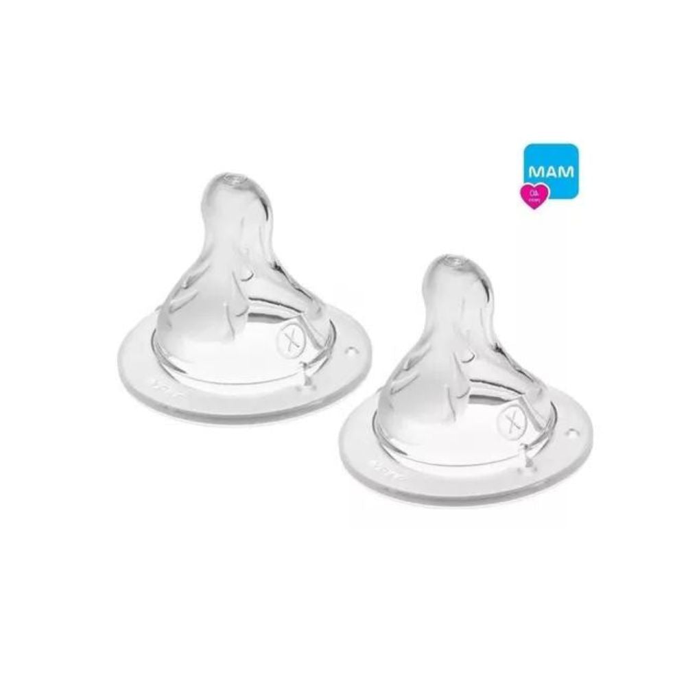 Bico X para Mamadeiras MAM - Fluxo Super Rápido - 6+ meses