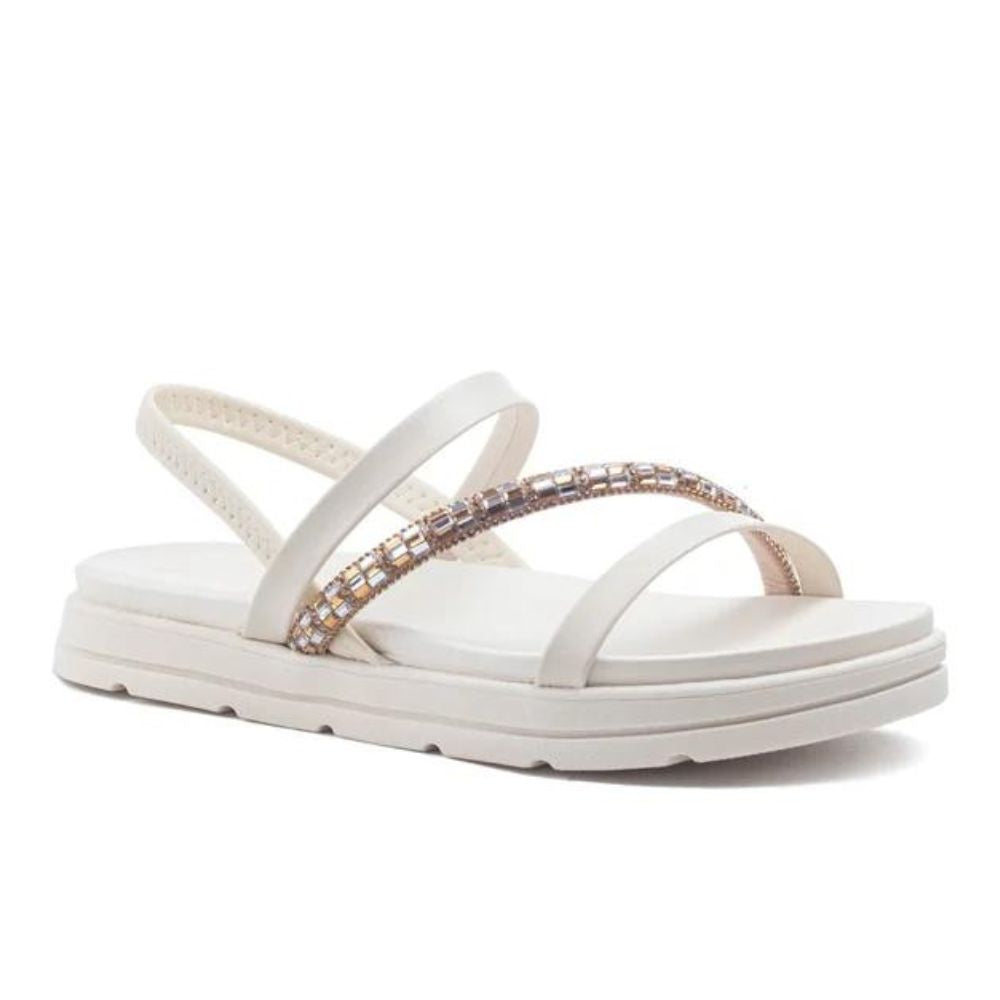 Sandália Plataforma Salto Flatform Conforto Moleca Papete